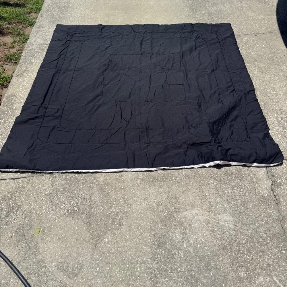 Vintage 1994 Pittsburgh Steelers NFL Reversible Comforter White Black 84x64